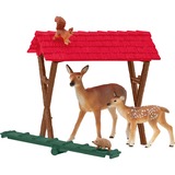 Schleich Farm World - De bosdieren voeren speelfiguur 42658