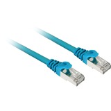 Sharkoon Cat.6 netwerkkabel Blauw, 0,5 meter, SFTP, RJ-45