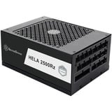 SilverStone HELA 2500R 2500 watt voeding  Zwart, 4x 12V-2x6, 7x PCIe