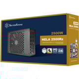 SilverStone HELA 2500R 2500 watt voeding  Zwart, 4x 12V-2x6, 7x PCIe