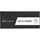 SilverStone HELA 2500R 2500 watt voeding  Zwart, 4x 12V-2x6, 7x PCIe