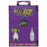  Willy Wonka and the Chocolate Factory: Limited Edition Pin Badge Set 