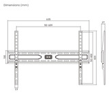 goobay TV Wall Mount FIXED 37 - 86 inch (94 - 219 cm), max. 45 kg wandmontage  Zwart