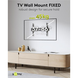goobay TV Wall Mount FIXED 37 - 86 inch (94 - 219 cm), max. 45 kg wandmontage  Zwart