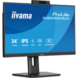 iiyama ProLite XUB2490HSUH-B2 23.8" monitor Zwart, HDMI, DisplayPort, Audio, webcam