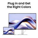 BenQ MA320UP voor MacBook 31.5" 4K Ultra HD monitor Zilver, 2x HDMI, 2x USB-C, 2x USB-A