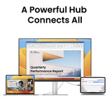 BenQ MA320UP voor MacBook 31.5" 4K Ultra HD monitor Zilver, 2x HDMI, 2x USB-C, 2x USB-A