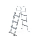 Bestway Zwembad steel pro max set rond rotan 366 bruin, Incl. Filterpomp (220-240V) + ladder