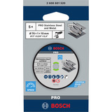 Bosch Doorslijpschijf Expert voor Inox, Ø 76mm, voor haakse minislijper 5 stuks, boring 10mm, A 60 R INOX BF, recht