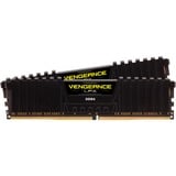 Corsair 32 GB DDR4-3200 (2x 16 GB) Kit werkgeheugen Zwart, CMK32GX4M2E3200C16, Vengeance LPX, XMP