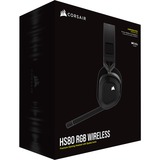 Corsair HS80 RGB WIRELESS gaming headset Zwart, Pc, PlayStation 4, PlayStation 5