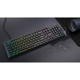 Corsair K55 CORE RGB gaming toetsenbord Zwart, US lay-out (QWERTY), Membraan, 100%, RGB-leds
