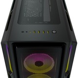 Corsair iCUE 5000T RGB Tower-behuizing Zwart | 4x USB-A 3.2 (5 Gbit/s) | USB-C 3.2 (5 Gbit/s) | Audio | Window-kit