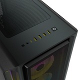 Corsair iCUE 5000T RGB Tower-behuizing Zwart | 4x USB-A 3.2 (5 Gbit/s) | USB-C 3.2 (5 Gbit/s) | Audio | Window-kit