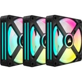 Corsair iCUE Link QX120 RGB Starter-Kit case fan Zwart, 3 stuks