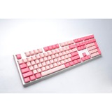 Ducky One 3 Gossamer Pink, toetsenbord Wit/roze, US lay-out, Cherry MX Red, Double-shot PBT, Hot-swappable, QUACK Mechanics
