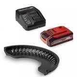 EINHELL Accu Haakse Sliijper TE-AG 18/125-2 Li (1x4,0 Ah) haakse slijper Rood/zwart, Incl. 4.0 Ah Power X-Change accu en oplader