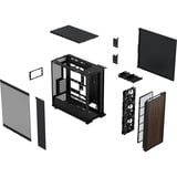Fractal Design North XL RC Charcoal Black TG Dark midi tower behuizing Zwart | 2x USB-A | 1x USB-C | Tempered Glass