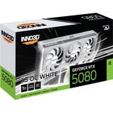 INNO3D GeForce RTX 5080 X3 OC WHITE grafische kaart Wit, DLSS 4, 3x DisplayPort, 1x HDMI 2.1
