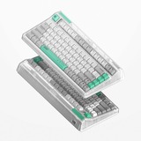 Iqunix OG80 Wormhole Wireless Mechanical Keyboard Grijs, US lay-out (QWERTY), IQUNIX Moonstone, 80% (TKL)	, RGB leds, Hot-swappable, PBT, 2.4GHz | Bluetooth 5.1 | USB-C