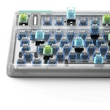 Iqunix OG80 Wormhole Wireless Mechanical Keyboard Grijs, US lay-out (QWERTY), IQUNIX Moonstone, 80% (TKL)	, RGB leds, Hot-swappable, PBT, 2.4GHz | Bluetooth 5.1 | USB-C