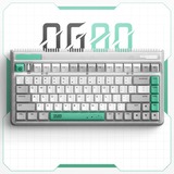 Iqunix OG80 Wormhole Wireless Mechanical Keyboard Grijs, US lay-out (QWERTY), IQUNIX Moonstone, 80% (TKL)	, RGB leds, Hot-swappable, PBT, 2.4GHz | Bluetooth 5.1 | USB-C