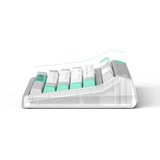 Iqunix OG80 Wormhole Wireless Mechanical Keyboard, gaming toetsenbord Grijs/groen, US lay-out, IQUNIX Moonstone, RGB leds, 80% (TKL), Hot-swappable, PBT, 2.4GHz | Bluetooth 5.1 | USB-C