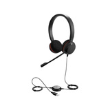 Jabra Evolve 20 MS Duo USB on-ear headset Zwart