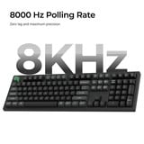 Keychron K10 Ultra 8K Wireless Custom Mechanical Keyboard Zwart, US lay-out (QWERTY), Keychron Apex Red, 100%, RGB leds, OSA Double-shot PBT, USB-C | 2.4 GHz | Bluetooth 5.2