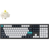 Keychron Q6 Max-M4, toetsenbord Zwart, US lay-out, Gateron Jupiter Banana, RGB leds, KSA double-shot PBT, hot swap, Knob, 2.4GHz | Bluetooth 5.1 | USB-C