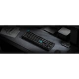Keychron Q6 Ultra-M4 8K Wireless Custom Mechanical Keyboard, toetsenbord Zwart, US lay-out, Keychron Silk POM Banana, RGB, Hot swap, 8K, 2.4 GHz / Bluetooth 5.2 / USB-C