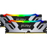Kingston FURY Renegade RGB 32 GB DDR5-6400 (2x 16 GB) werkgeheugen Zilver, KF564C32RSAK2-32, XMP 3.0