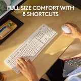 Logitech MK295 Silent Wireless Keyboard and Mouse Combo desktopset Grijs, US-International lay-out (QWERTY), 100%