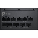 MSI PRO A850PL PCIE5 modulaire 850 watt voeding  Zwart, 1x 12VHPWR, 3x PCIe, 1x 12V-2x6, 3x PCIe