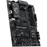 MSI  socket AM4 moederbord Zwart/zilver