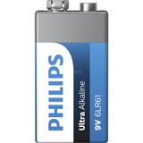 Philips Ultra Alkaline 9V/6LR61 batterij 