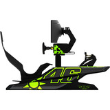 Res-Tech X1 Cockpit - VR46 Limited Edition racing simulator Zwart/neongroen