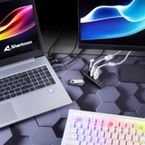 Sharkoon 4-Port USB 3.2 Gen 1 Aluminium usb-hub Zwart