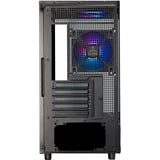 SilverStone  mini tower behuizing Zwart | 2x USB-A | 1x USB-C | RGB | Window