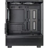 SilverStone  mini tower behuizing Zwart | 2x USB-A | 1x USB-C | RGB | Window