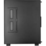 SilverStone  mini tower behuizing Zwart | 2x USB-A | 1x USB-C | RGB | Window