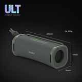 Sony ULT FIELD 1 draadloze draagbare speaker luidspreker Groengrijs, Bluetooth 5.3