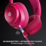 SteelSeries Arctis Nova 7 Wireless Gen 2 over-ear gaming headset Magenta, Pc, 2,4 GHz / Bluetooth