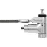 Targus DEFCON Ultimate Universal Keyed Cable Lock with Slimline Adaptable Lock Head diefstalbeveiliging Zilver