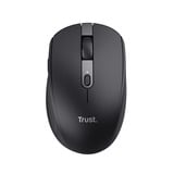 Trust Ozaa Compact Draadloze Muis Oplaadbaar Zwart, 800-3200 Dpi, 2.4GHz, Bluetooth, Stille Knoppen