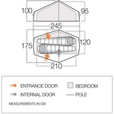 Vango F10 Helium UL 1 tent Donkergroen