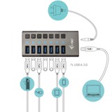 i-tec USB 3.0 Charging HUB 7 port + Power Adapter usb-hub 