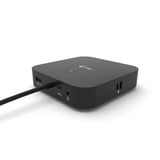 i-tec USB-C HDMI DP Docking Station with Power Delivery 65W + i-tec Universal Charger 77 W Zwart