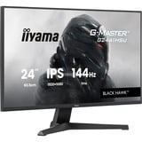 iiyama G-Master Black Hawk G2441HSU-B1 23.8" gaming monitor Zwart, 144Hz, HDMI, DisplayPort, USB, Audio, AMD Free-Sync