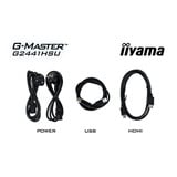 iiyama G-Master Black Hawk G2441HSU-B1 23.8" gaming monitor Zwart, 144Hz, HDMI, DisplayPort, USB, Audio, AMD Free-Sync